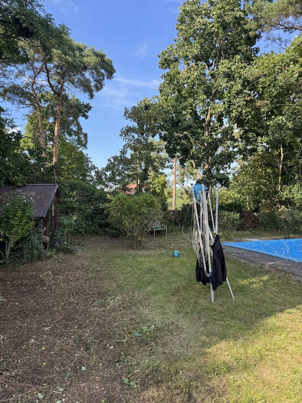 Grundstück nach der Gartenpflege – sauber und gepflegt
